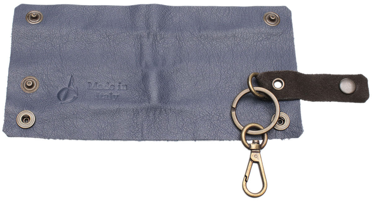 Stands & Pouches Claudio Albieri Origami Keychain - Navy/Dark Brown