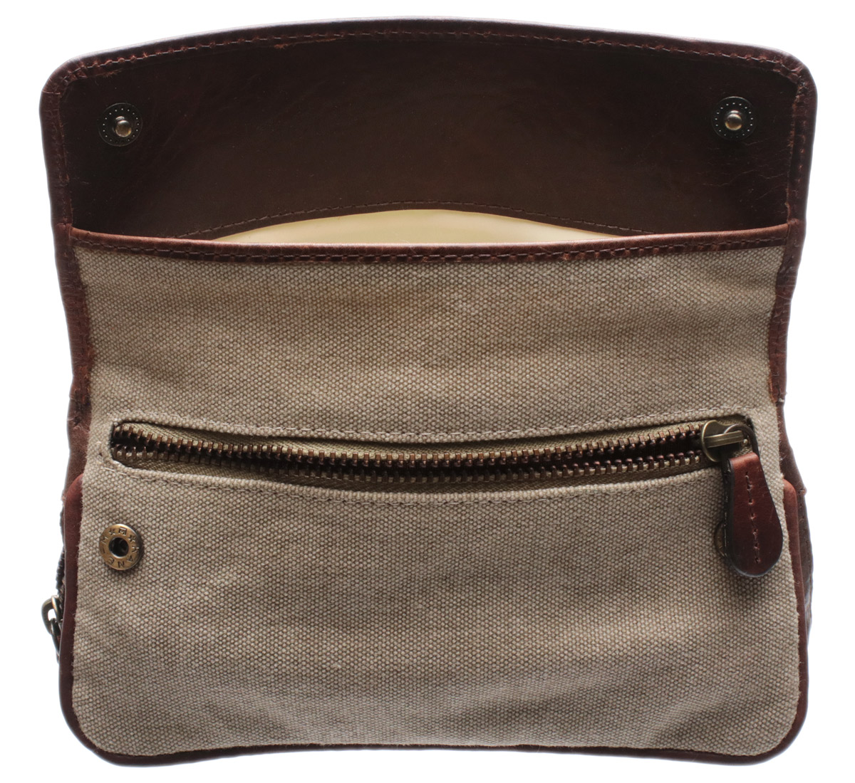 Stands & Pouches Chacom 2 Pipe Bag - Leather and Canvas