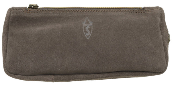 Stands & Pouches Savinelli Suede Pipe and Tobacco Bag Grey