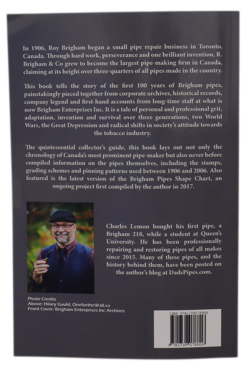 Books Brigham Pipes - A Century of Canadian Briar