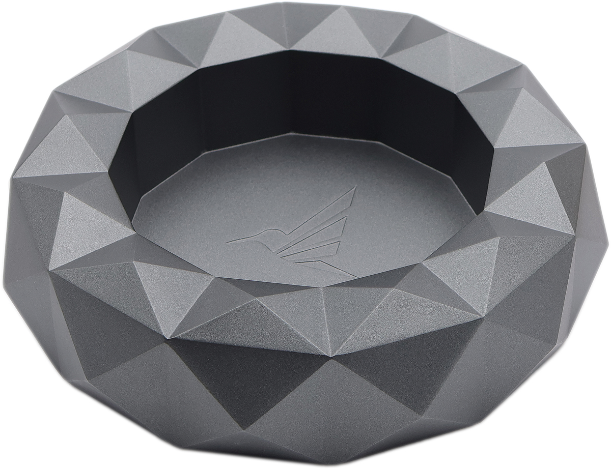 Ashtrays Colibri Cigar Ashtray - Quasar Round Gunmetal