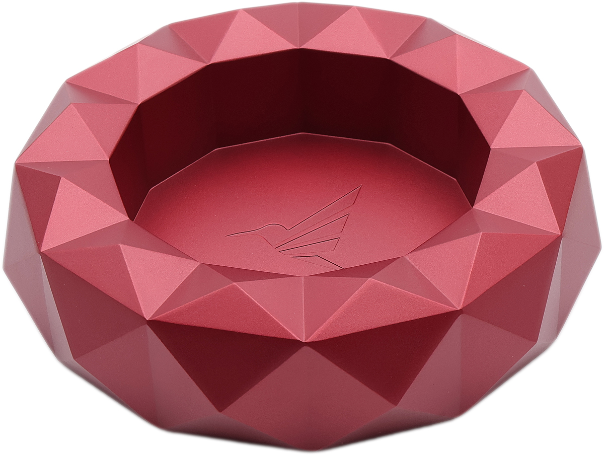 Ashtrays Colibri Cigar Ashtray - Quasar Round Red