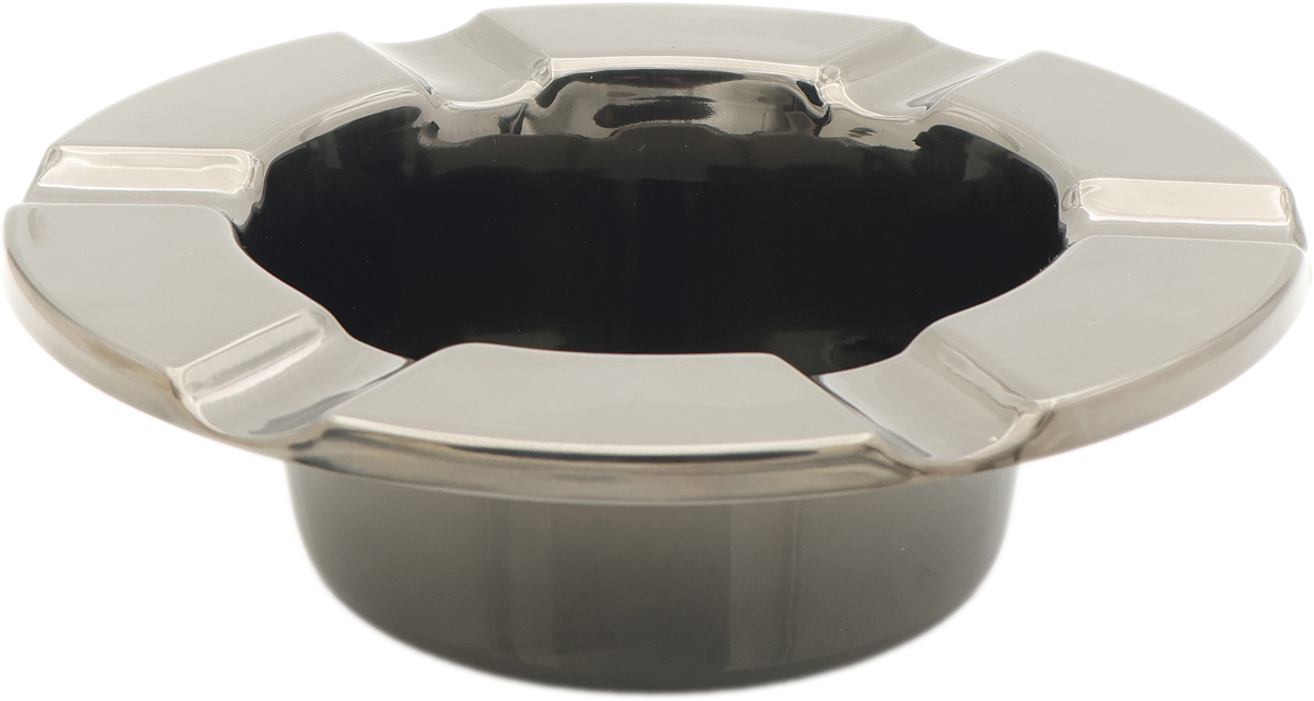 Ashtrays Stinky Cigar Ashtray - One Piece Black Nickel Plated