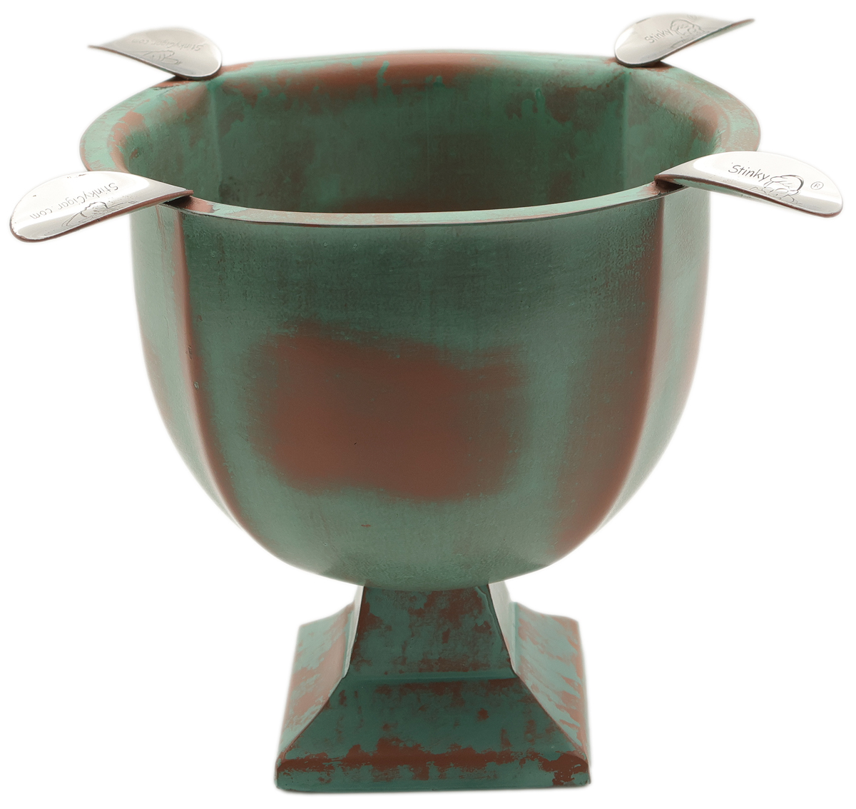 Ashtrays Stinky Box Pressed Ashtray Copper Patina