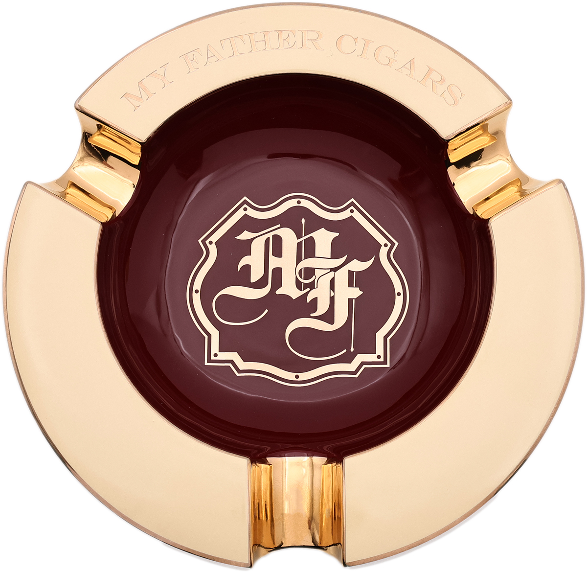 Ashtrays My Father Ashtray - Cream/Burgundy (3 Rests)