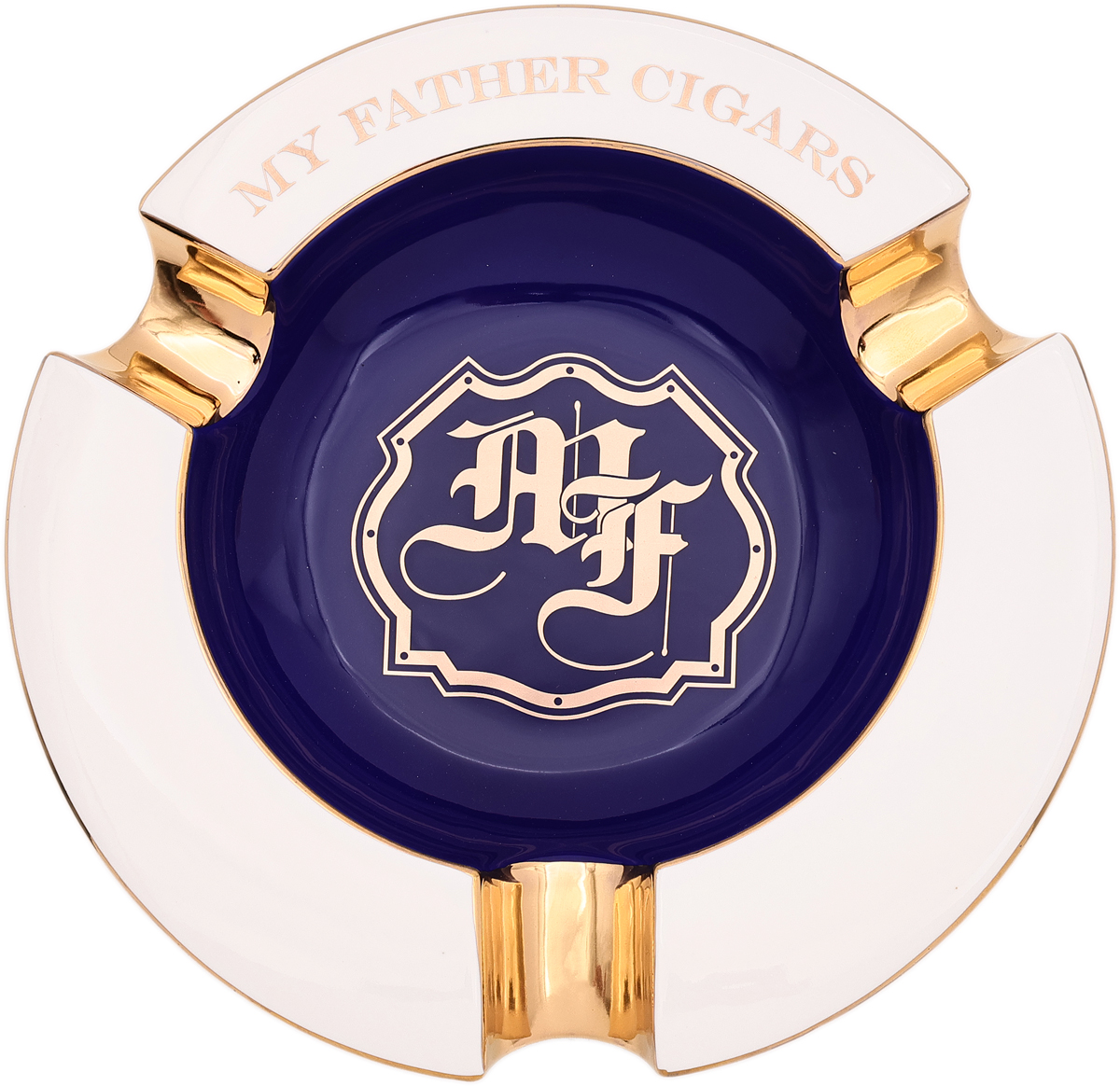 Ashtrays My Father Ashtray - White/Blue (3 Rests)