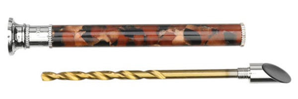 Tampers & Tools 8deco Tamper - Kokka Deluxe Black and Brown Marble Silver