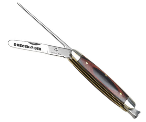 Tampers & Tools Erik Stokkebye 4th Generation Pipe Tool - Stainless Steel Redwood