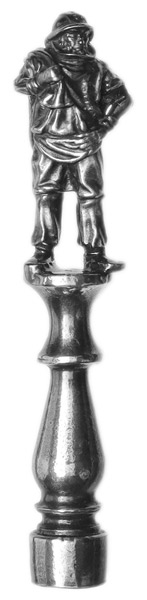 Tampers & Tools Larry Blackett Tamper - Pewter Lone Fisherman