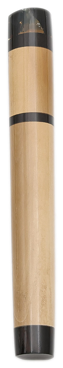 Tampers & Tools Scott Tinker Tamper - Antony Solid Core Wooly Mammoth Ivory, Gaboon and Macassar Ebony, and Blue Amber with Brass Pick