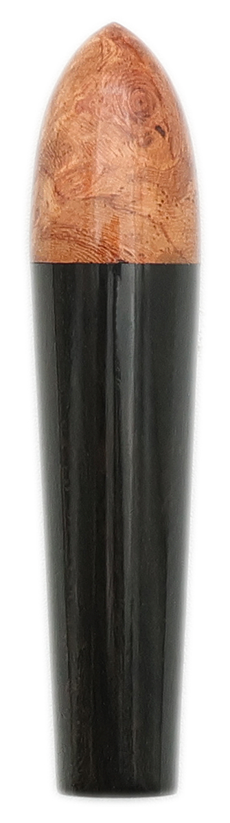 Tampers & Tools Scott Tinker Tamper - Zeppelin Gaboon Ebony and Briar with Brass Pick