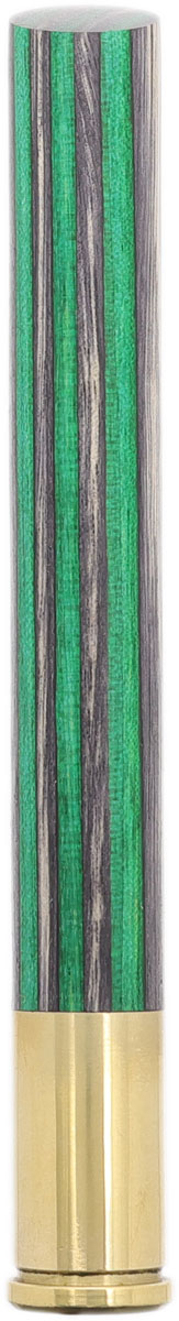 Tampers & Tools Bill Shalosky Tamper - Green and Black Plywood and .45 Auto Rim
