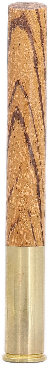Tampers & Tools Bill Shalosky Tamper - Zebrawood and .44 Magnum