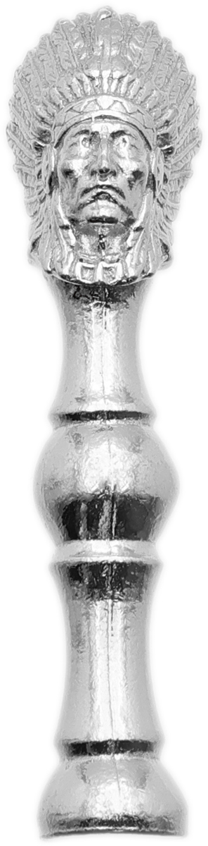 Tampers & Tools Larry Blackett Tamper - Pewter Indian Chief