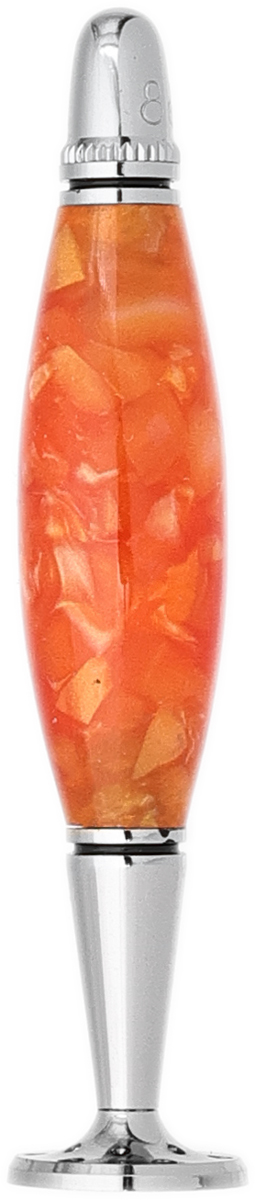 Tampers & Tools 8deco Tamper - Buddha Belly Orange Crystal