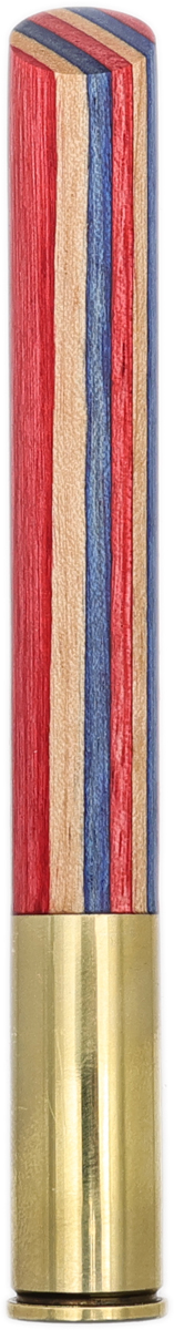 Tampers & Tools Bill Shalosky Tamper - Natural, Black and Red Plywood and .45 Colt