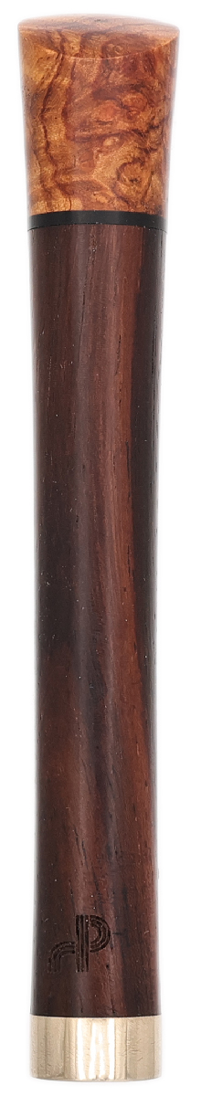 Tampers & Tools Bruno Nuttens Tamper - Asian Rosewood with Brass, Gold Amboyna Burl and Pick