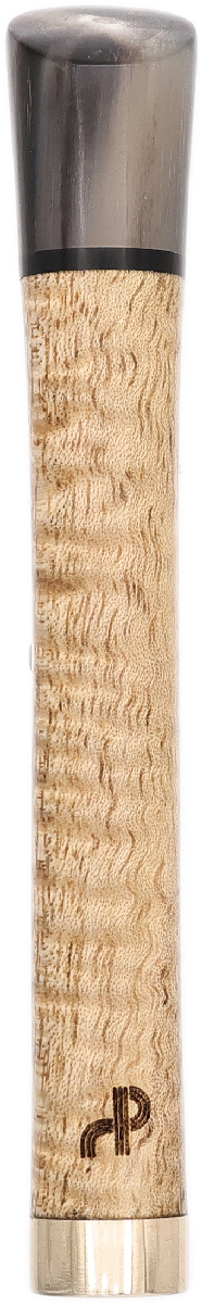 Tampers & Tools Bruno Nuttens Tamper - Curly White Teak with Brass, Horn and Pick