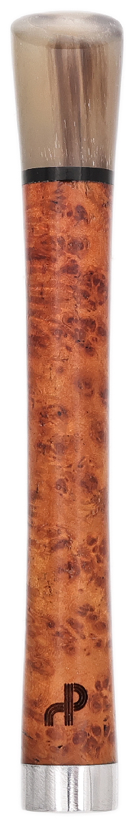 Tampers & Tools Bruno Nuttens Tamper - Gold Amboyna Burl with Nickel, Horn and Pick