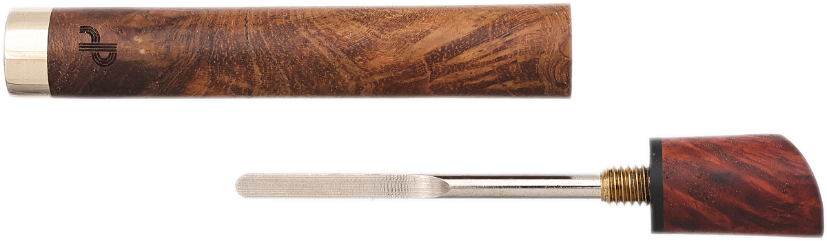 Tampers & Tools Bruno Nuttens Tamper - Teak Burl with Brass, Asian Rosewood and Pick