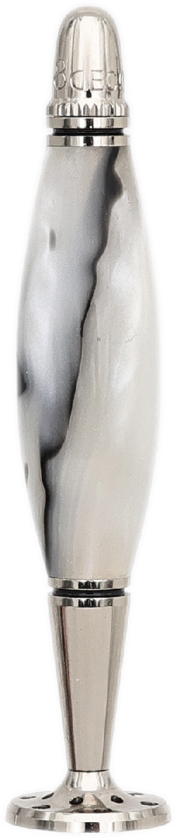 Tampers & Tools 8deco Tamper - Buddha Belly Pearl and Black Swirl