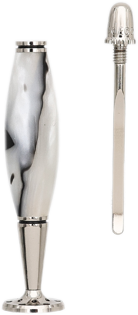 Tampers & Tools 8deco Tamper - Buddha Belly Pearl and Black Swirl