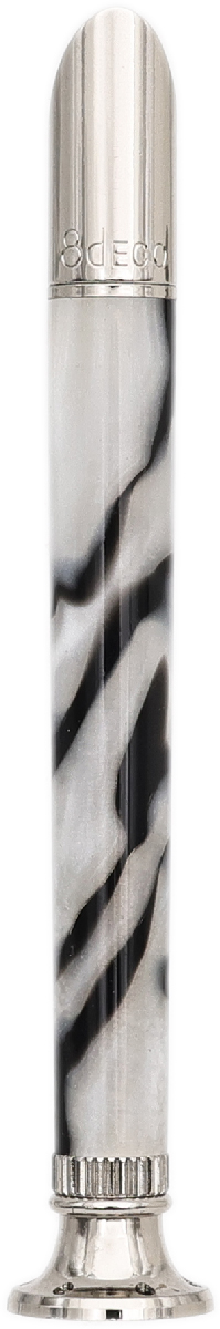 Tampers & Tools 8deco Tamper - Kokka Pearl and Black Swirl Silver Tamper