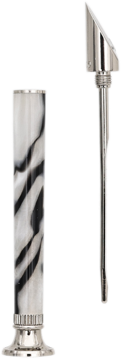 Tampers & Tools 8deco Tamper - Kokka Pearl and Black Swirl Silver Tamper