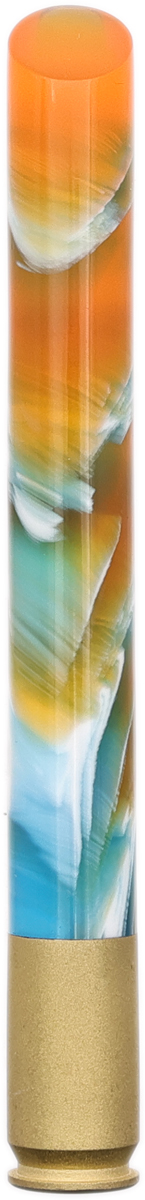 Tampers & Tools Bill Shalosky Tamper - Acrylic Marbled Orange, Blue and White and .45 ACP