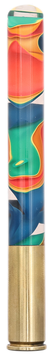 Tampers & Tools Bill Shalosky Tamper - Acrylic Marbled Rainbow and .45 Colt