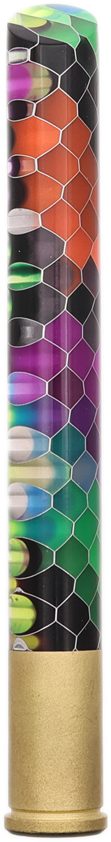 Tampers & Tools Bill Shalosky Tamper - Acrylic Scaled Rainbow and .45 Auto Rim