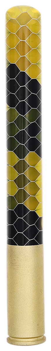 Tampers & Tools Bill Shalosky Tamper - Black and Yellow Scaled Acrylic and .45 Colt