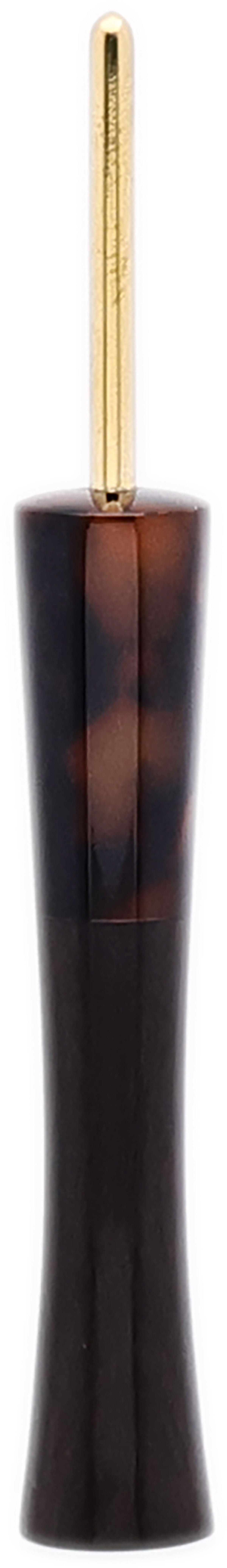 Tampers & Tools Scott Tinker Tamper - Narwhal Tortoise Shell Acetate and Gaboon Ebony with Brass Pick