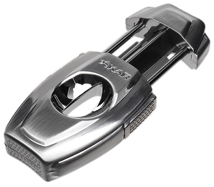 Cutters & Accessories Xikar VX2 V Cutter Brushed Chrome