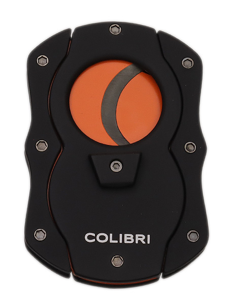 Cutters & Accessories Colibri Cut Cigar Cutter Black and Orange
