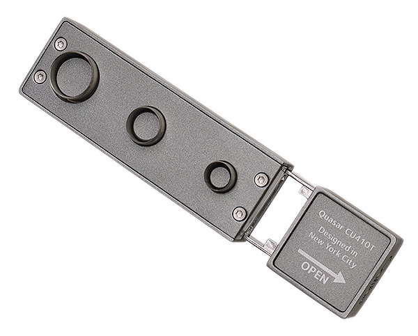 Cutters & Accessories Colibri Quasar Punch Cigar Cutter Metallic Charcoal