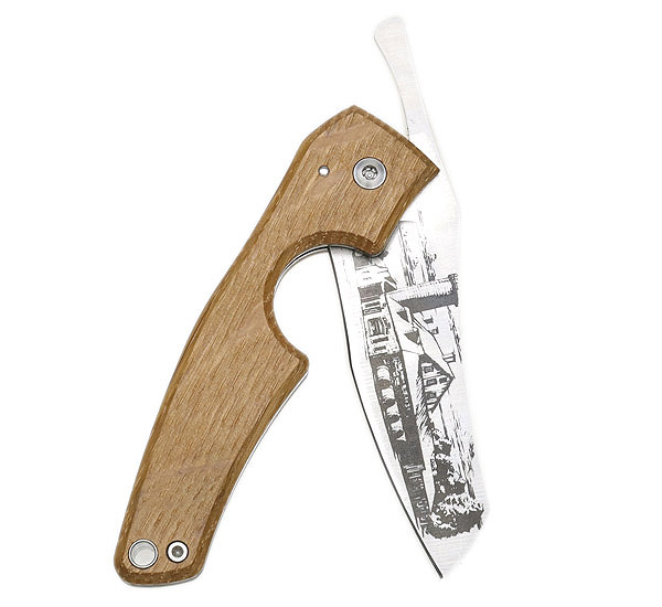 Cutters & Accessories Les Fines Lames Le Petit Cigar Cutter Barrel Bourbon