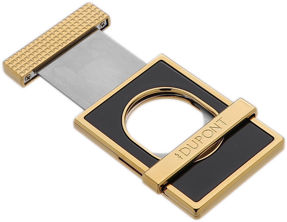Cutters & Accessories S.T. Dupont Slim Cigar Cutter Black and Gold
