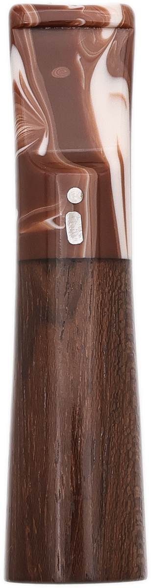 Cutters & Accessories Jacono Toscano Mouthpiece - Noce Classic (Brown Swirl Saddle Stem) (E)