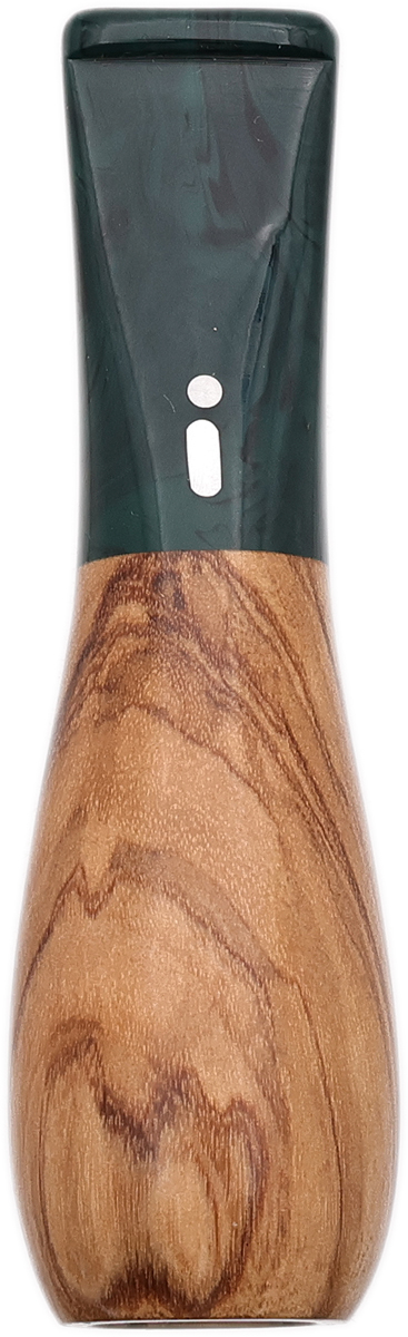 Cutters & Accessories Jacono Toscano Mouthpiece - Olivewood Bulb (Emerald Tapered Stem) (E)
