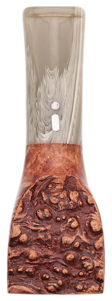 Cutters & Accessories Jacono Toscano Mouthpiece - Briar Plateau (Grey and White Swirl Tapered Stem) (E)