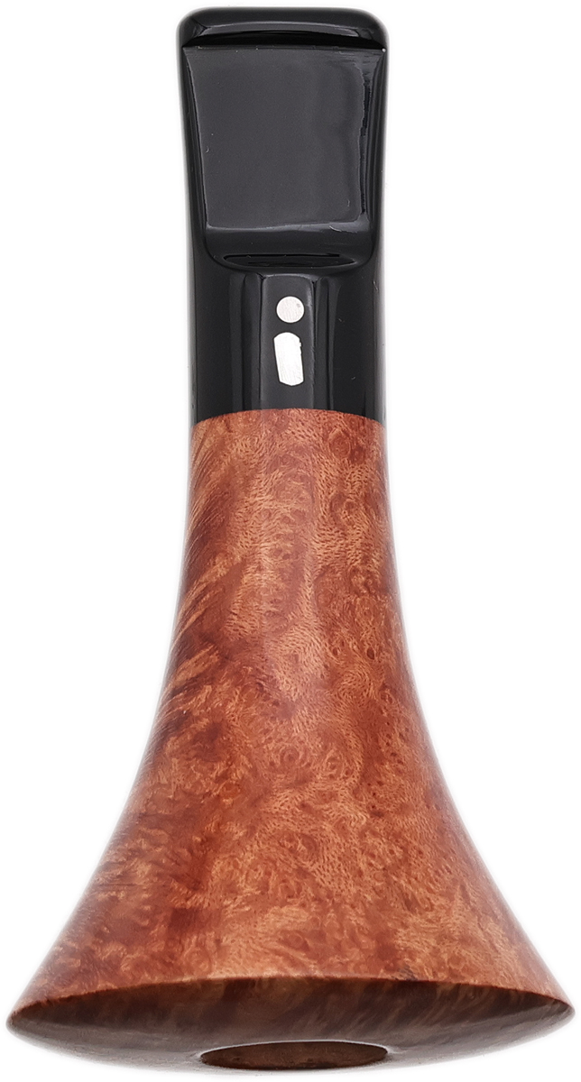 Cutters & Accessories Jacono Toscano Mouthpiece - Briar Trumpet (Black Saddle Stem) (EE)