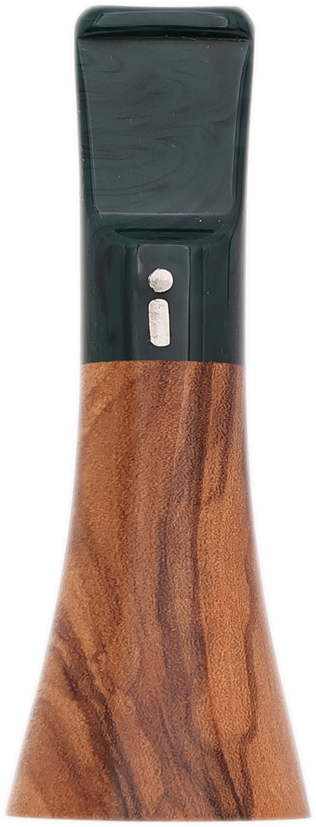 Cutters & Accessories Jacono Toscano Mouthpiece - Olivewood Trumpet (Emerald Tapered Stem) (E)