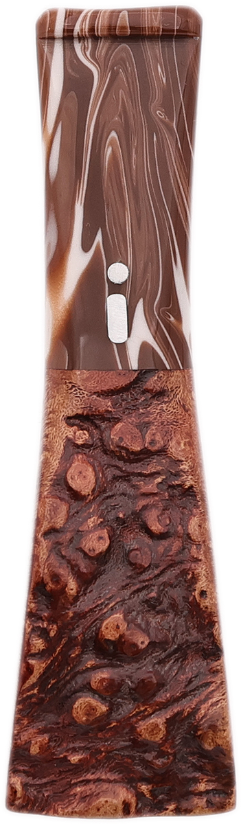 Cutters & Accessories Jacono Toscano Mouthpiece - Briar Plateau (Brown and White Swirl Tapered Stem) (E)