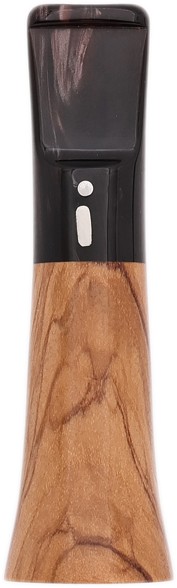 Cutters & Accessories Jacono Toscano Mouthpiece - Olivewood Classic (Red Shimmer Saddle Stem) (E)