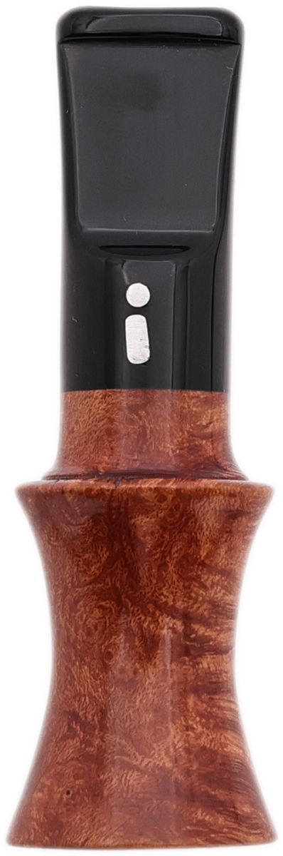 Cutters & Accessories Jacono Toscano Mouthpiece - Briar Hourglass (Black Saddle Stem) (EE)