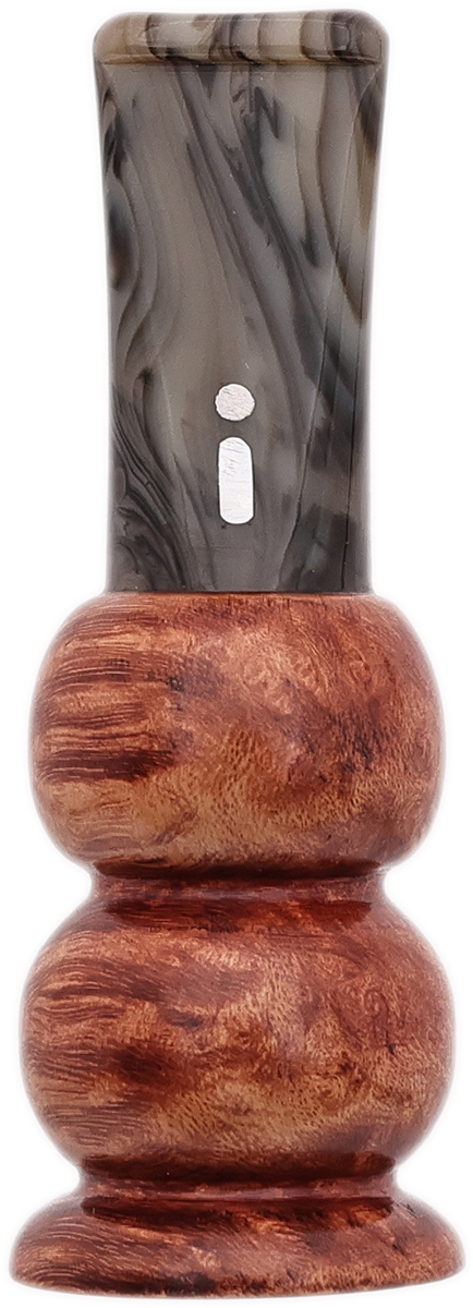 Cutters & Accessories Jacono Toscano Mouthpiece - Briar Beehive (Black and White Swirl Tapered Stem) (EE)