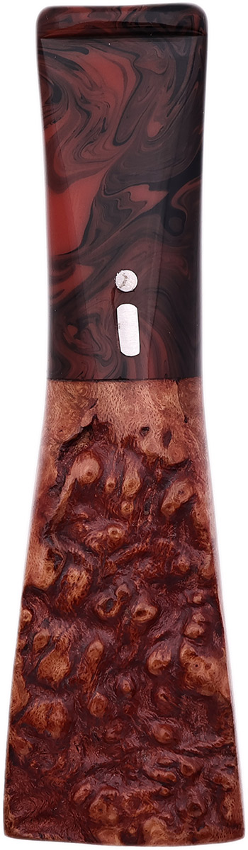 Cutters & Accessories Jacono Toscano Mouthpiece- Briar Plateau (Black and Orange Swirl Tapered Stem) (E)