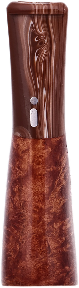 Cutters & Accessories Jacono Toscano Mouthpiece-  Briar Plateau (Brown and White Swirl Tapered Stem) (EE)