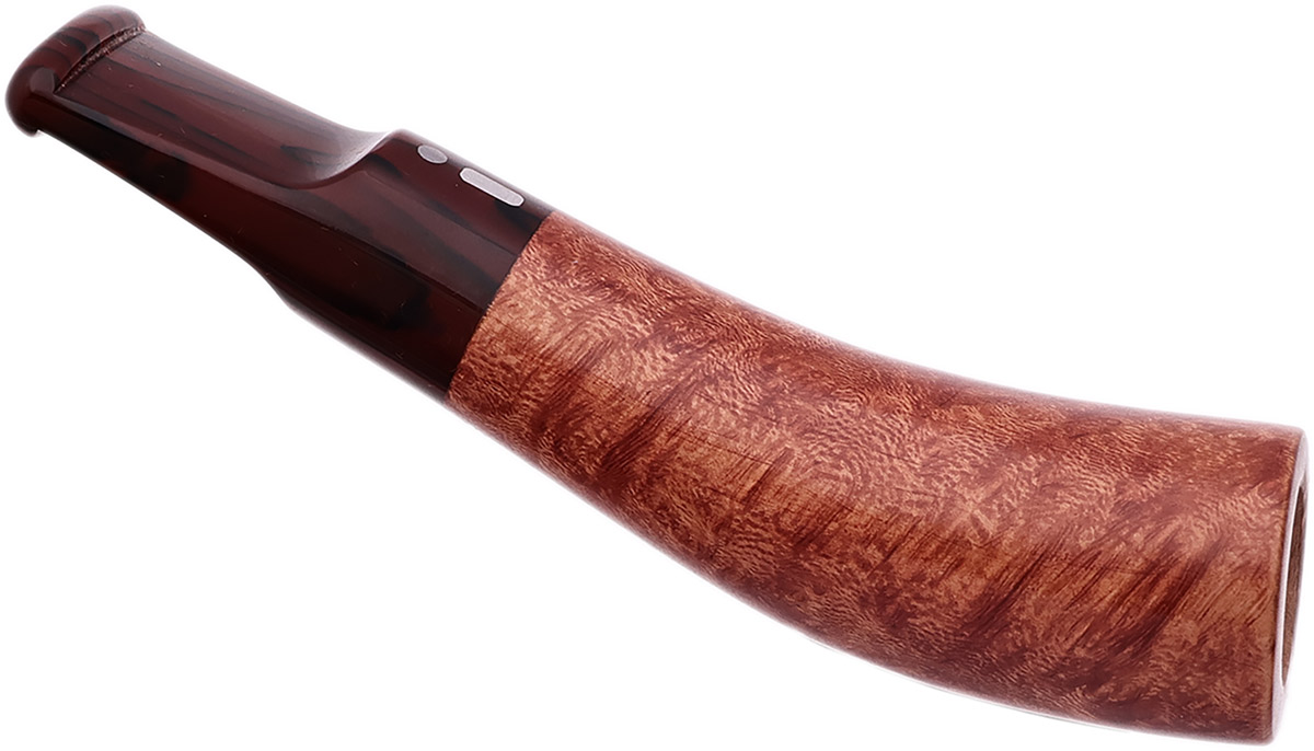 Cutters & Accessories Jacono Toscano Mouthpiece- Briar Angled Classic (Black and Red Swirl Saddle Stem) (EE)